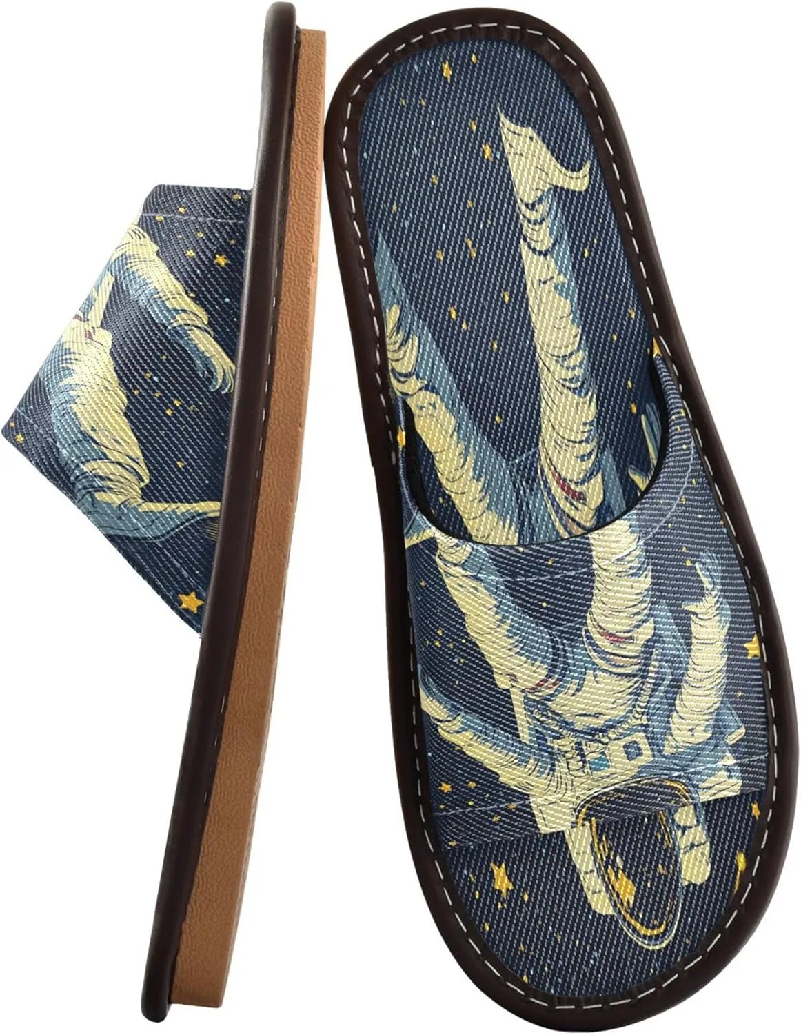 Summer Slipper Astronaut Star Outer Space Indoor House Men Women Quick Drying Slippers