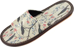 Summer Slipper Crow Bird Cherry Blossom Indoor House Men Women Quick Drying Slippers