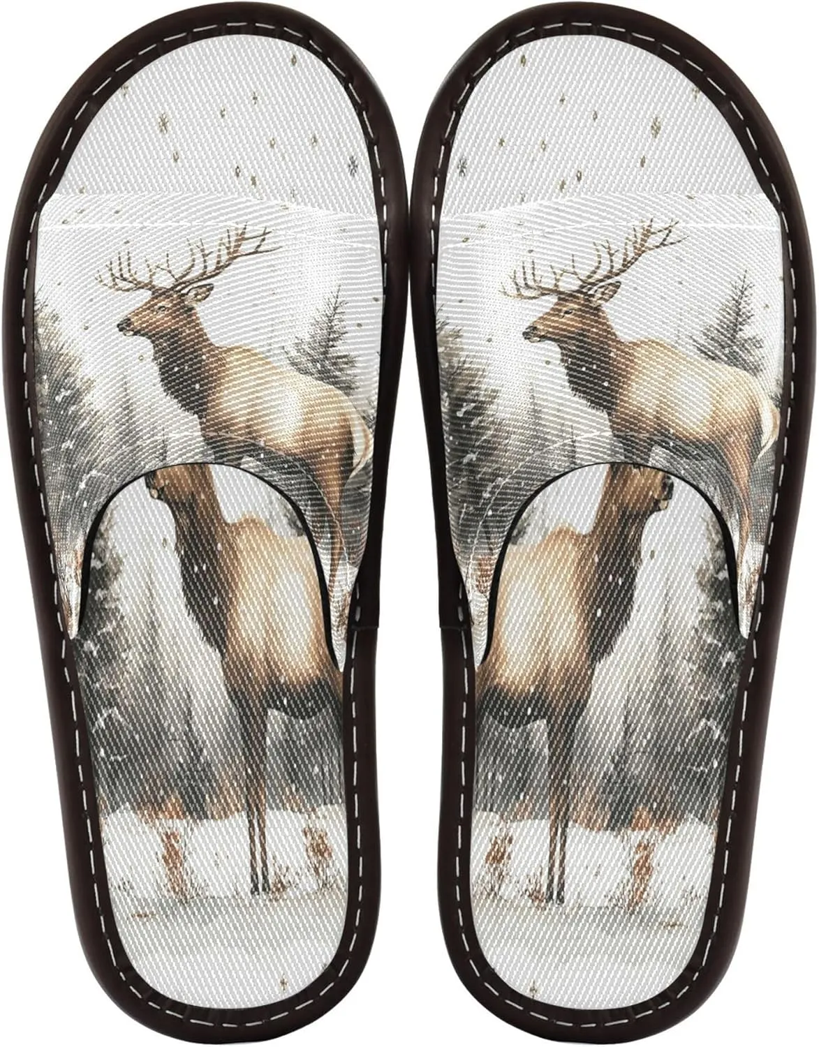 Summer Slipper Moose Freeze Forest Deer Indoor House Men Women Quick Drying Slippers