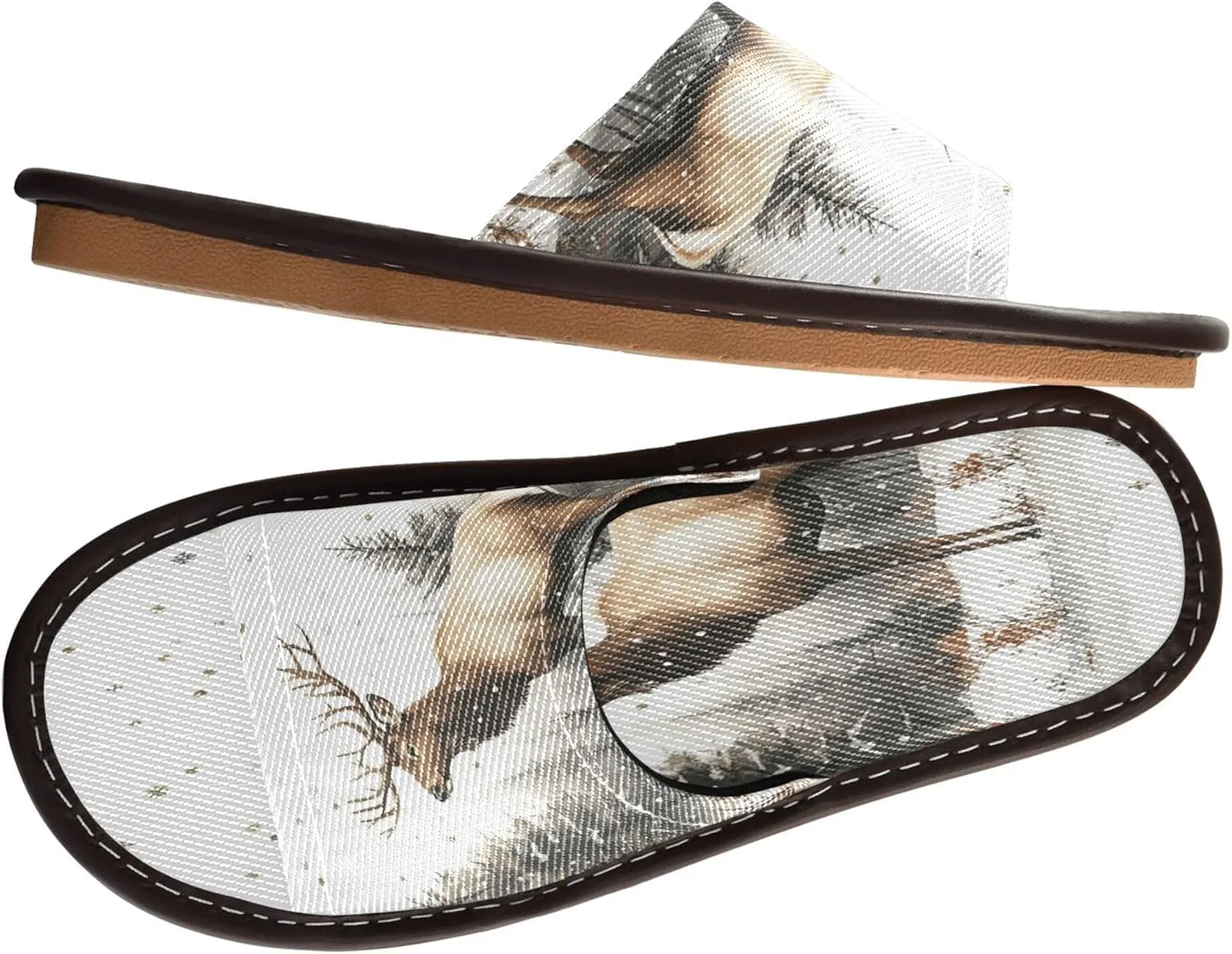 Summer Slipper Moose Freeze Forest Deer Indoor House Men Women Quick Drying Slippers