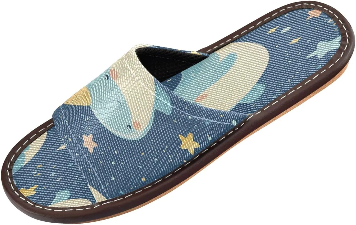 Summer Slipper Narwhal Star Cartoon Outerspace Indoor House Men Women Quick Drying Slippers