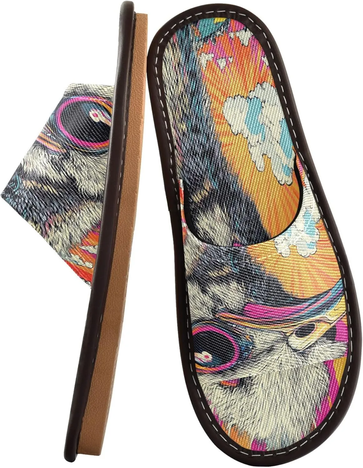Summer Slipper Ostrich Graphic Art Red Indoor House Men Women Quick Drying Slippers