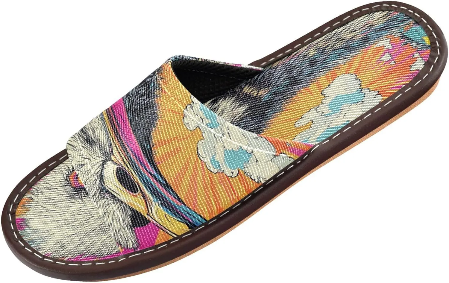 Summer Slipper Ostrich Graphic Art Red Indoor House Men Women Quick Drying Slippers