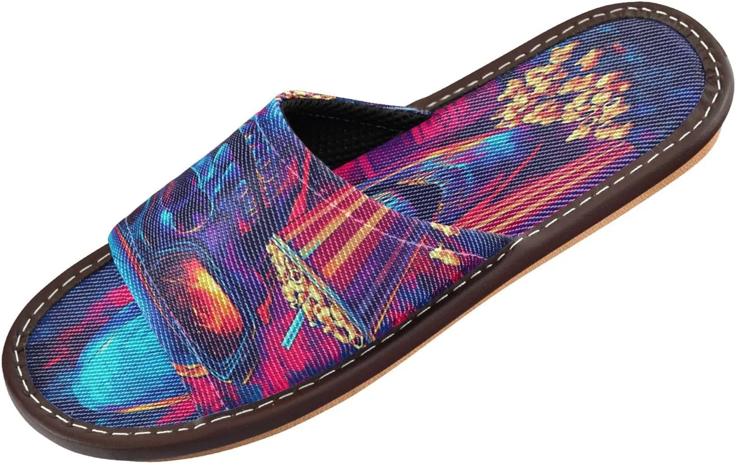 Summer Slipper Popcorn Movie Skull Fire Indoor House Men Women Quick Drying Slippers