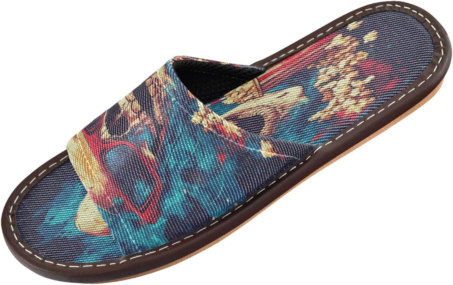 Summer Slipper Popcorn Skull Fire Movie Indoor House Men Women Quick Drying Slippers