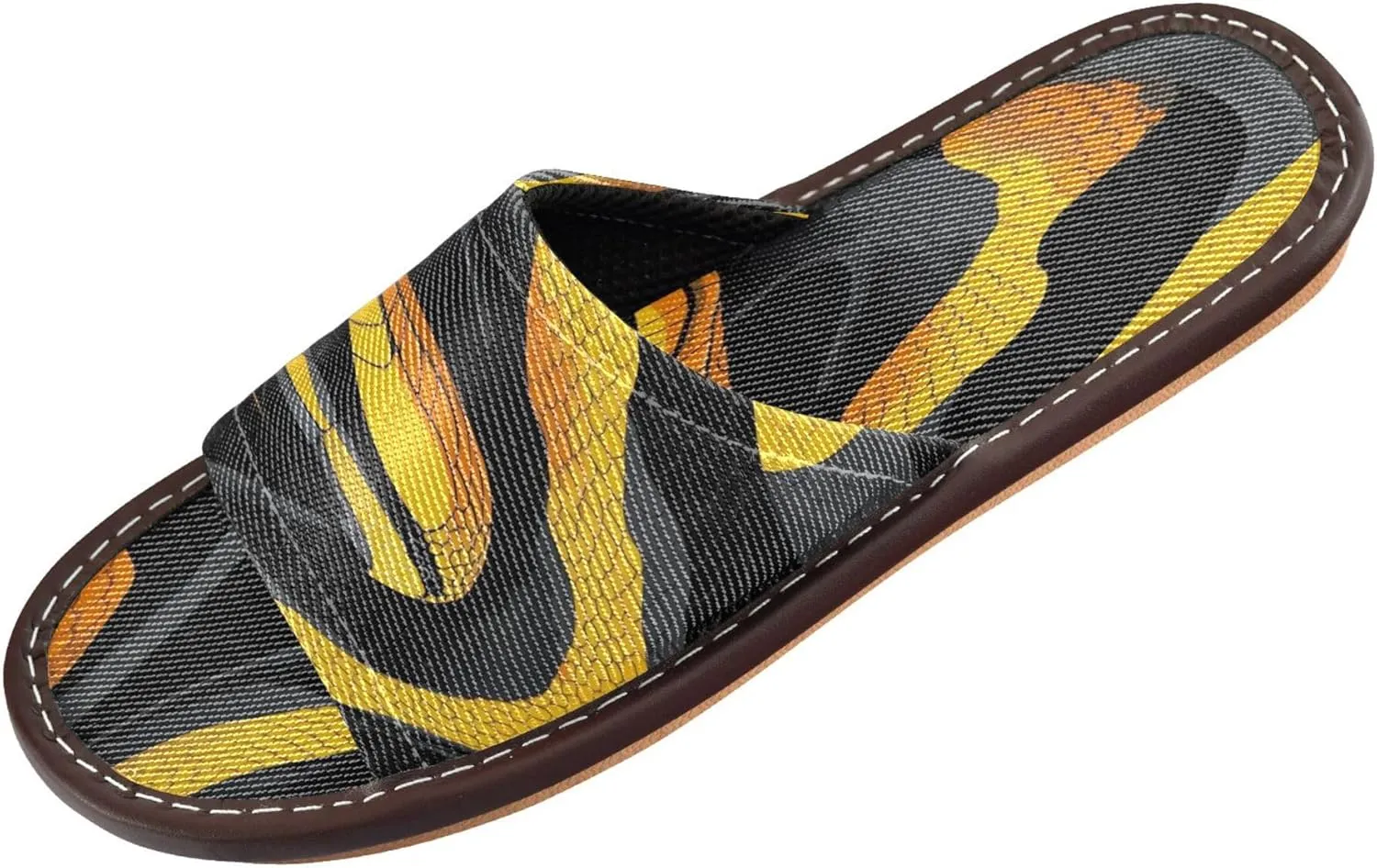 Summer Slipper Snake Black Gold Graphic Indoor House Men Women Quick Drying Slippers