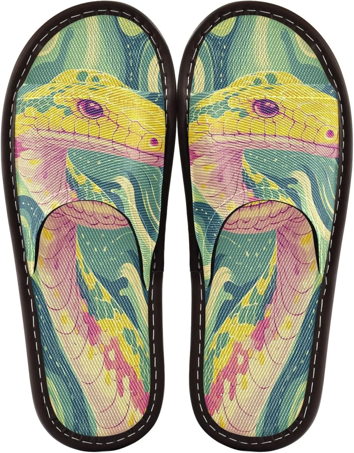 Summer Slipper Snake Gold Reptile Animal Indoor House Men Women Quick Drying Slippers