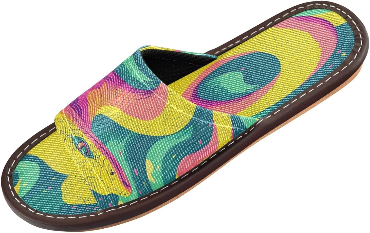 Summer Slipper Snake Reptile Animal Gold Indoor House Men Women Quick Drying Slippers