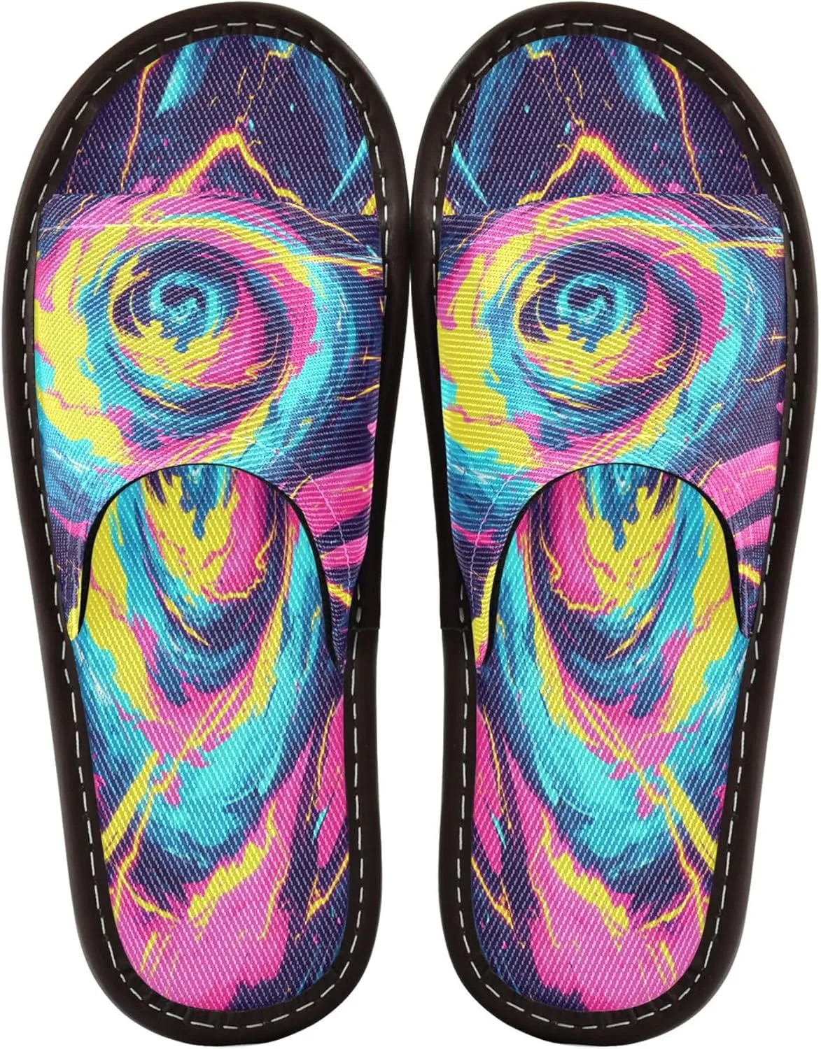 Summer Slipper Tornado Graffiti Doodle Storm Indoor House Men Women Quick Drying Slippers