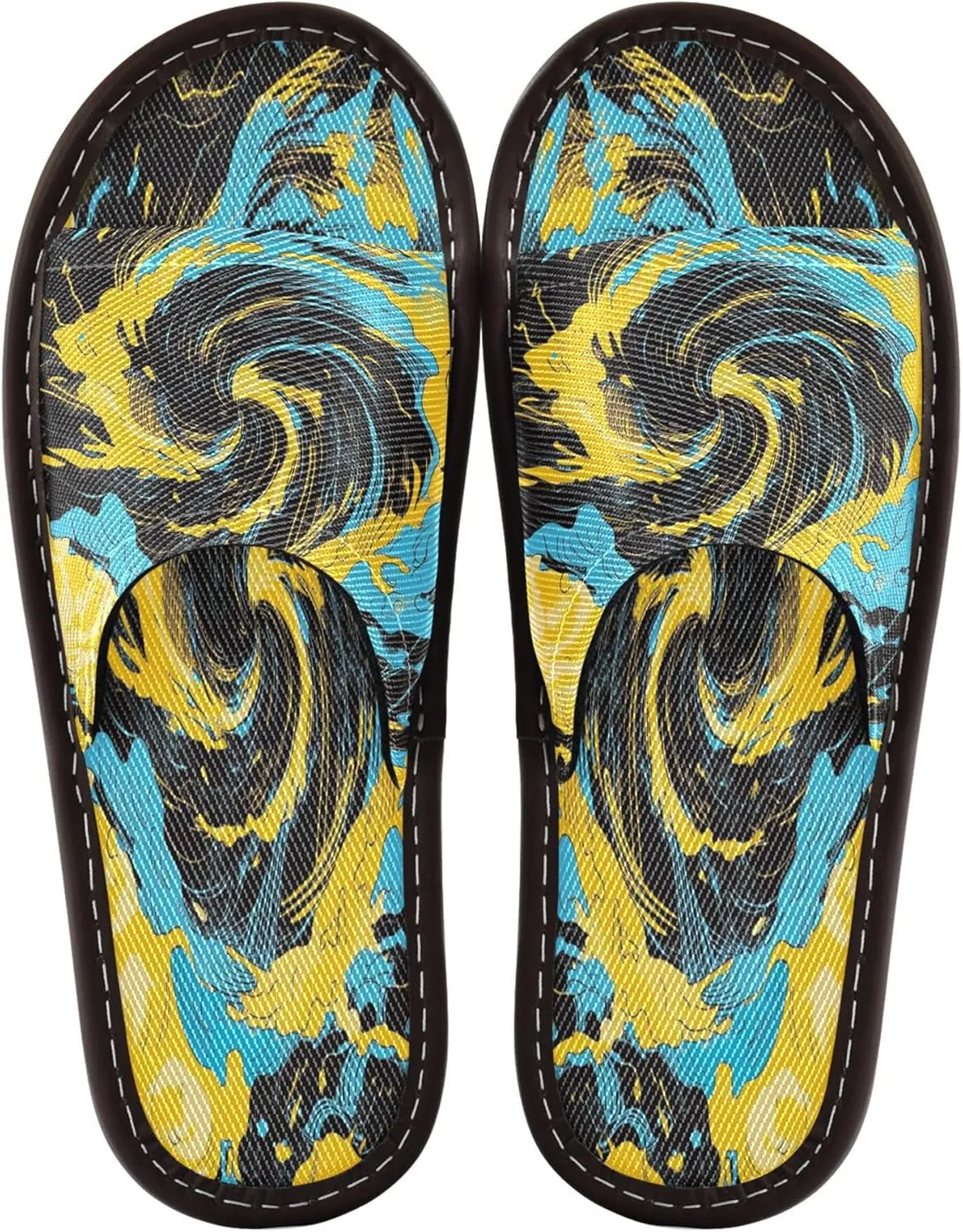 Summer Slipper Tornado Graffiti Storm Doodle Indoor House Men Women Quick Drying Slippers