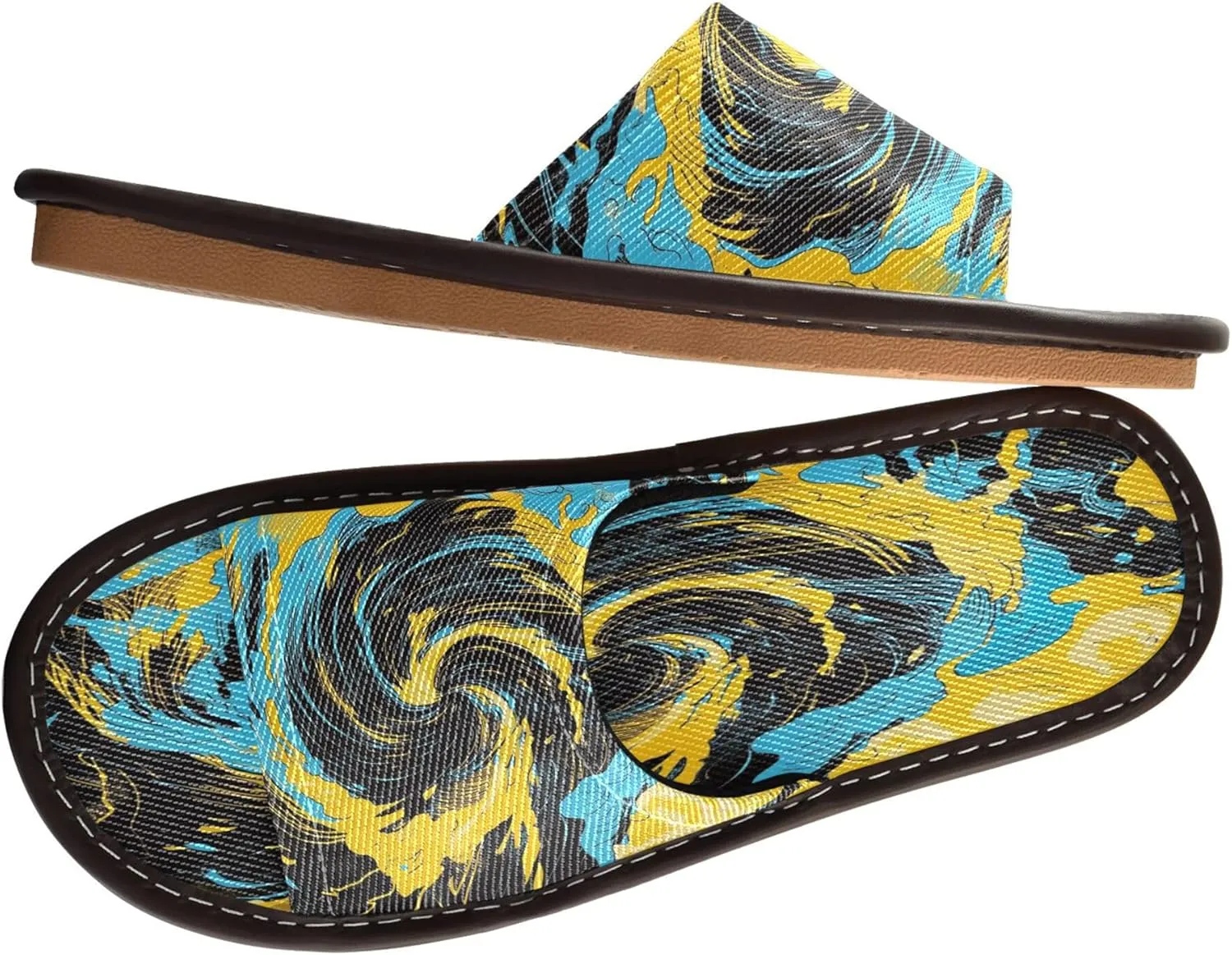 Summer Slipper Tornado Graffiti Storm Doodle Indoor House Men Women Quick Drying Slippers