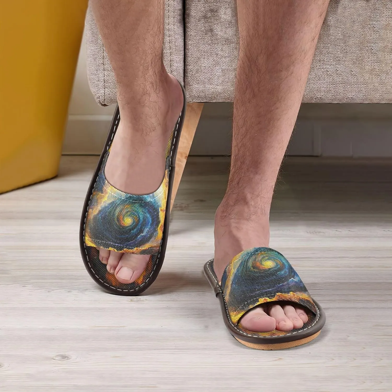 Summer Slipper Tornado Storm Galaxy Star Indoor House Men Women Quick Drying Slippers