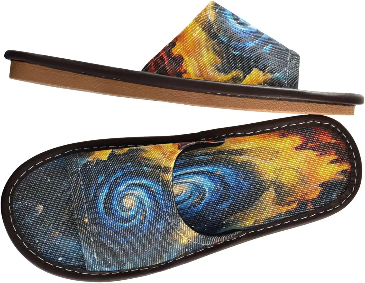 Summer Slipper Tornado Storm Galaxy Watercolor Indoor House Men Women Quick Drying Slippers