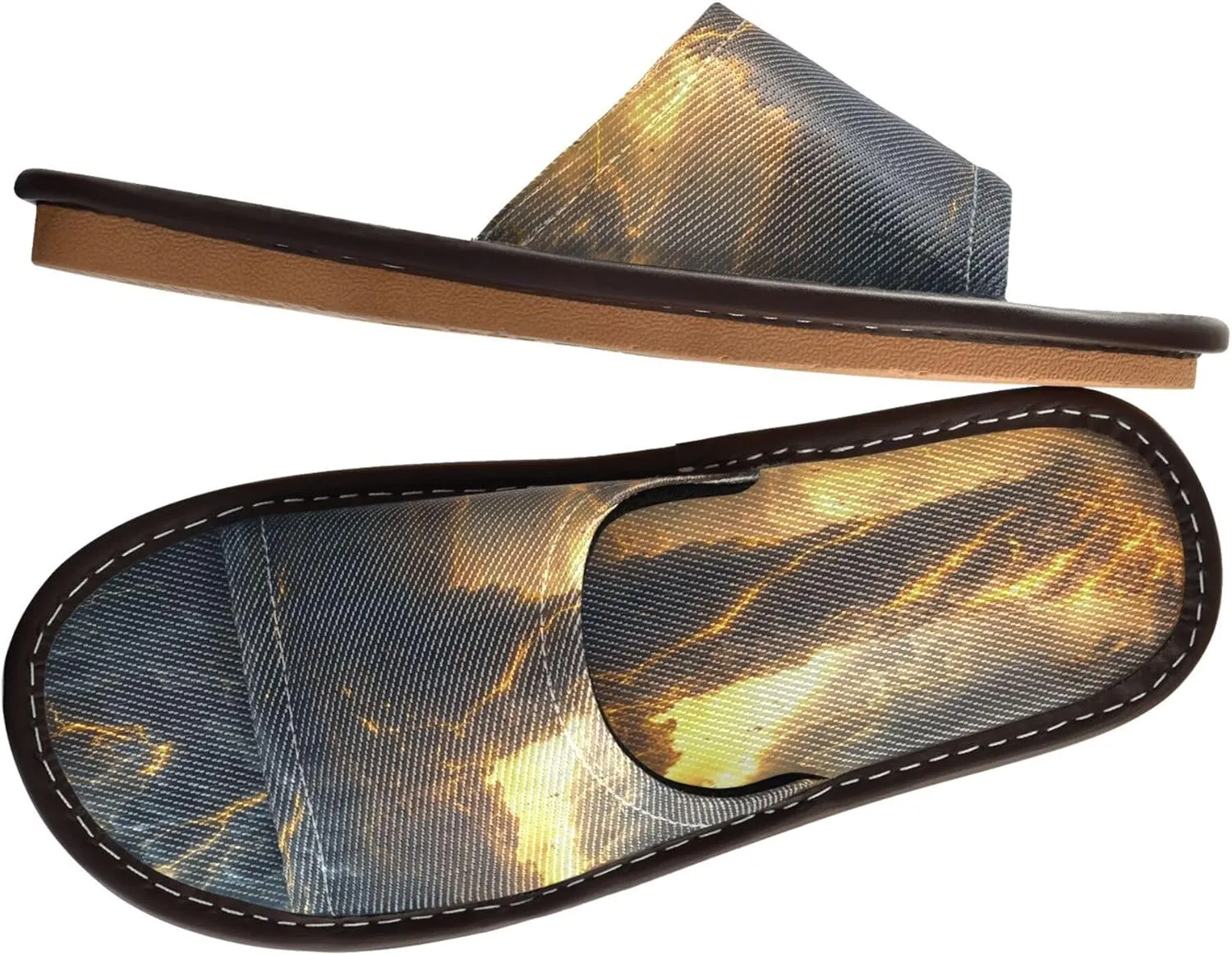 Summer Slipper Tornado Storm Lightning Sea Indoor House Men Women Quick Drying Slippers