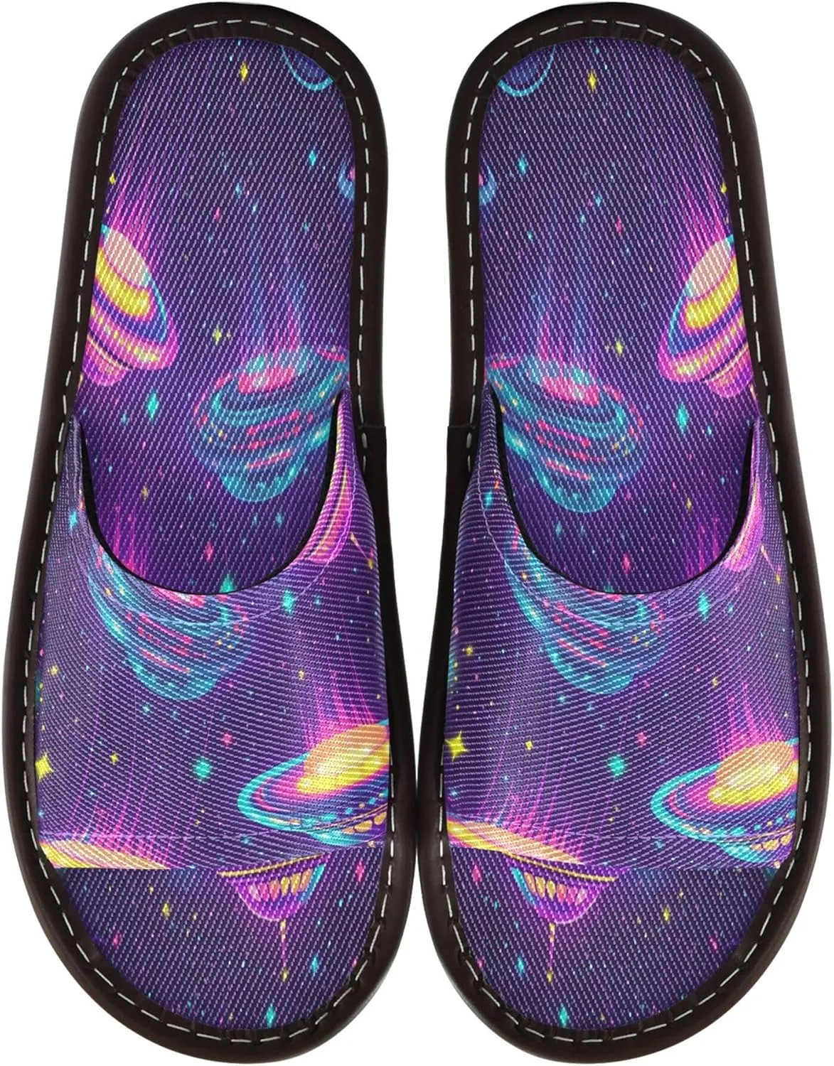 Summer Slipper Ufo Spacecraft Outerspace Indoor House Men Women Quick Drying Slippers