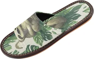 Summer Slipper_sloth Lazy Monstera Leaves Indoor House Men Women Quick Drying Slippers