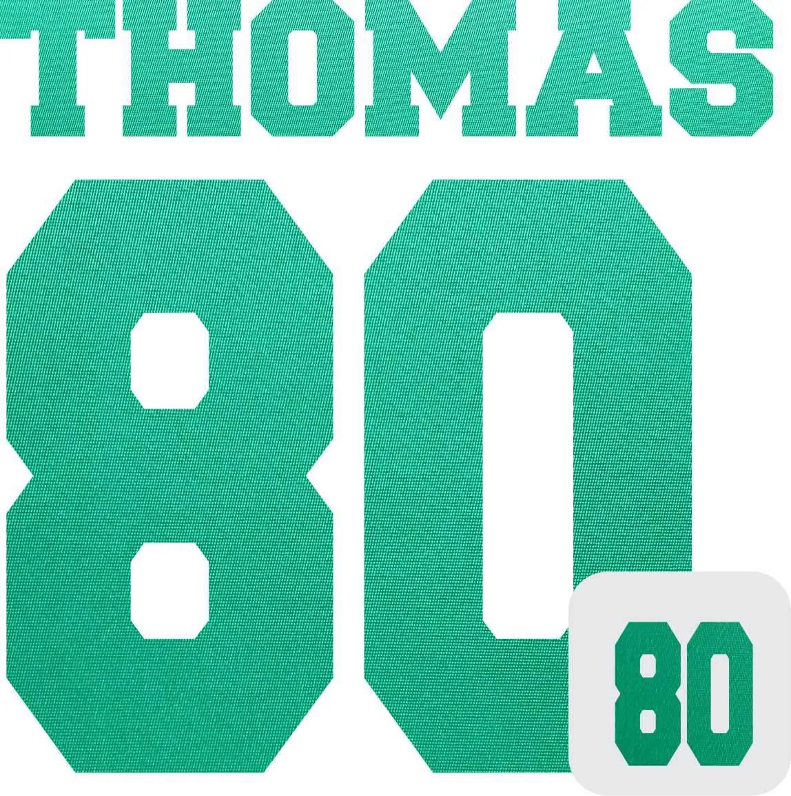 Tackle Twill Pro Name   Numbers Kit for Jerseys