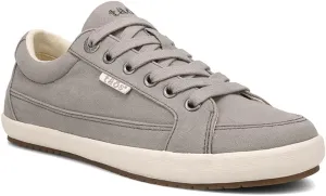 Taos Moc Star 2 Women's Sneaker - Fresh Canvas Design with Removable Footbed, Arch Support and Durable Lightweight Outsole for All Day Walking and Everyday StyleGrey Distressed 8 W US