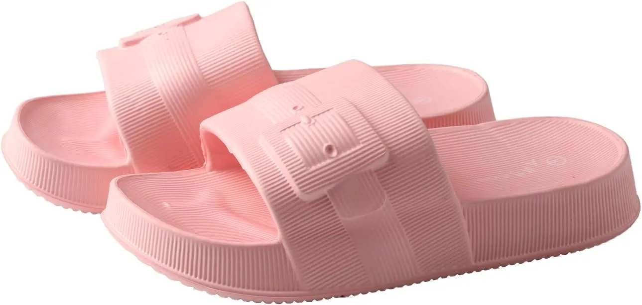 TMA EYES Pillow Slippers for Women Soft Indoor House Shoes Non Slip Bathroom Sandals