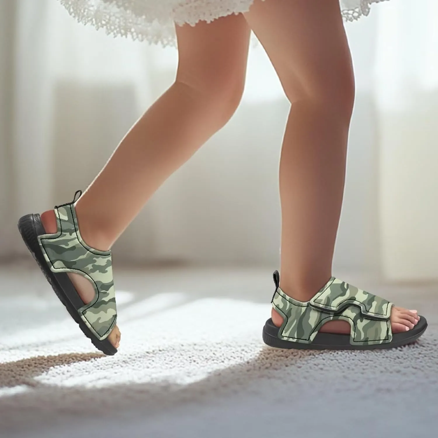 Toddler Sandals Boys Pool Slides Lightweight Summer Slippers for Kids