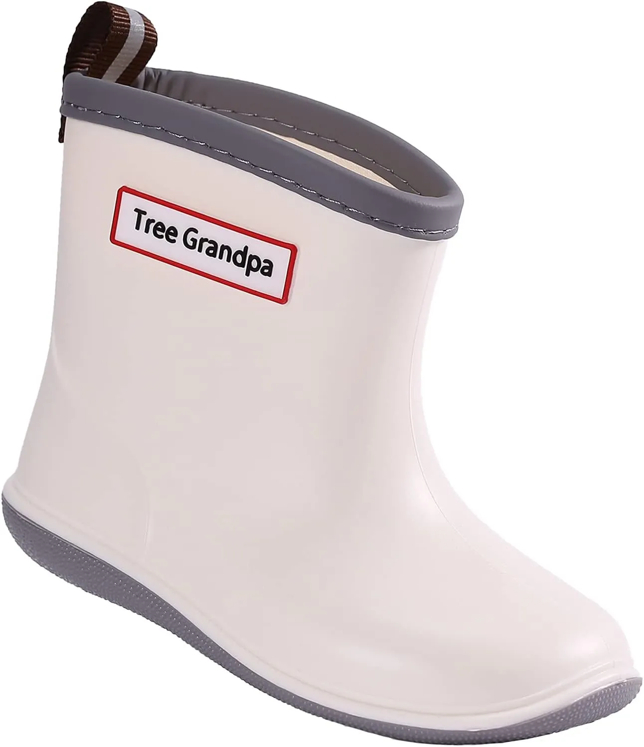 Tree Grandpa Toddler Rain Boots Baby Kids Easy-on Rain shoes Children Waterproof Shoes for Boys Girls(1-6 Years)
