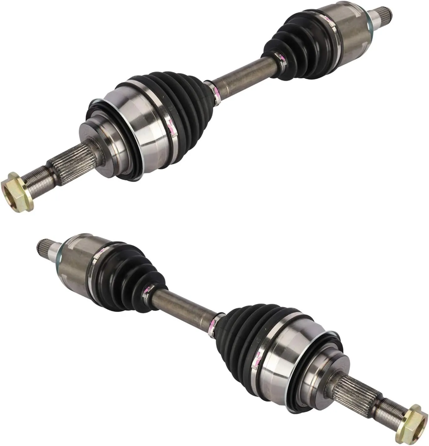 TRQ Front CV Axle Shaft Assembly Set Compatible with 2010-2022 Lexus GX460 2003-2009 GX470 2003-2022 Toyota 4Runner 2007-2014 FJ Cruiser 2005-2022 Tacoma