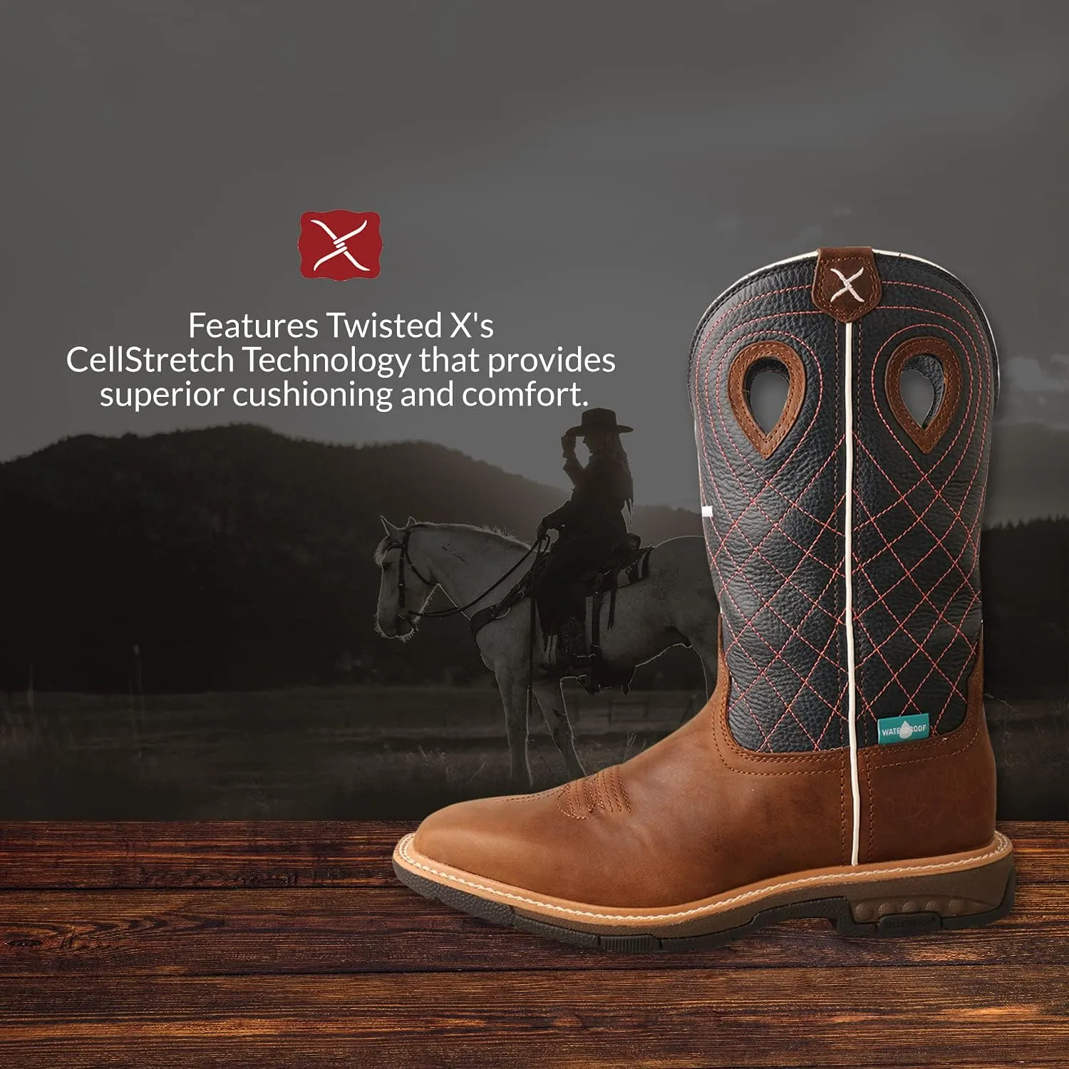 TWISTED X Women's Steel Toe Lite Western Work Boot