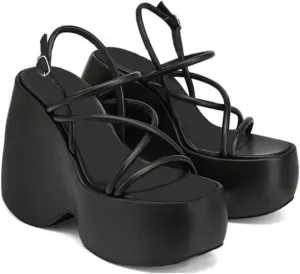 Ulalaza Women's Soft Comfortable PU Open Toe Slide Sandals No-Slip Footbed, Hollow Out Slip on Flats Ladies
