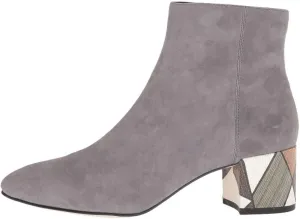Umiko Steel Suede Pelle Moda Ankle Boots