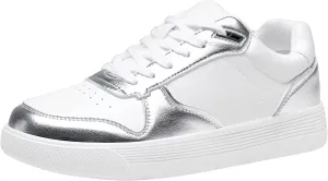 Vepose Women's Fashion Sneakers, Lace up Casual Sneakers with Arch Support, 8001 - Tennis Walking Dress Shoes for Lady