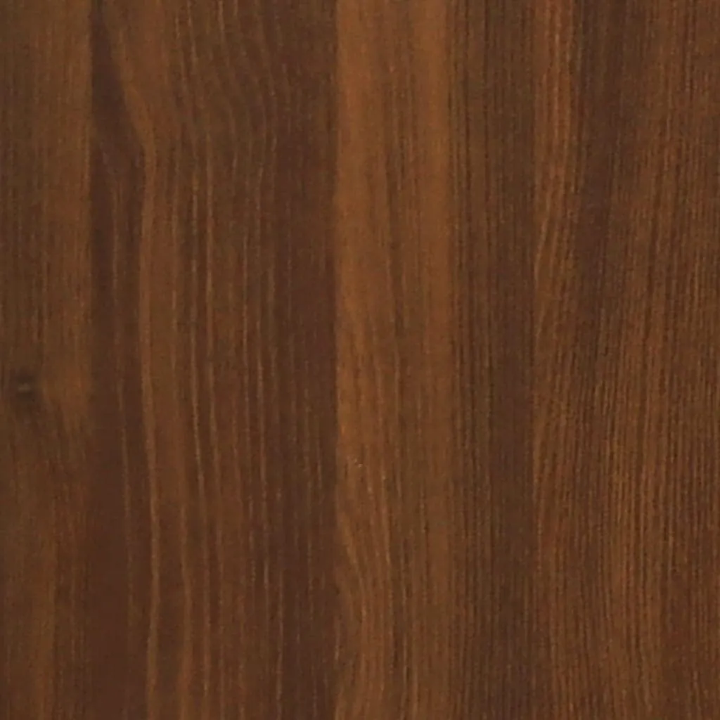 vidaXL Shoe Cabinet Brown Oak Engineered Wood, Glass 40.4 in Tall