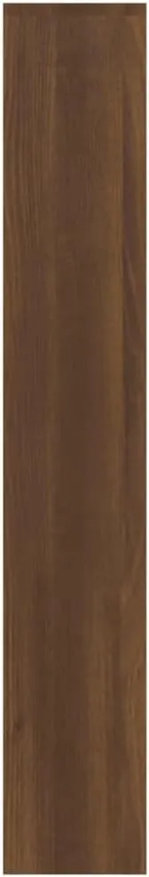vidaXL Shoe Cabinet Brown Oak Engineered Wood, Glass 40.4 in Tall