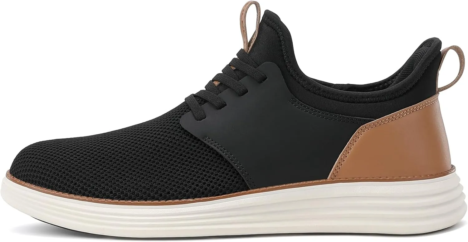 VILOCY Mens Slip On Casual Dress Shoes Hands Free Fashion Sneakers Mesh Tennis Walking Work Shoes Comfortable Breathable Lightweight Non Slip