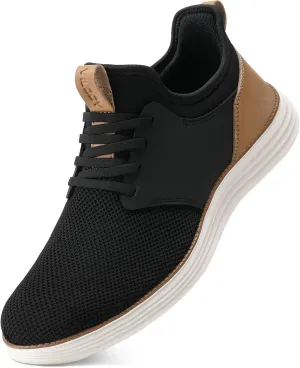 VILOCY Mens Slip On Casual Dress Shoes Hands Free Fashion Sneakers Mesh Tennis Walking Work Shoes Comfortable Breathable Lightweight Non Slip