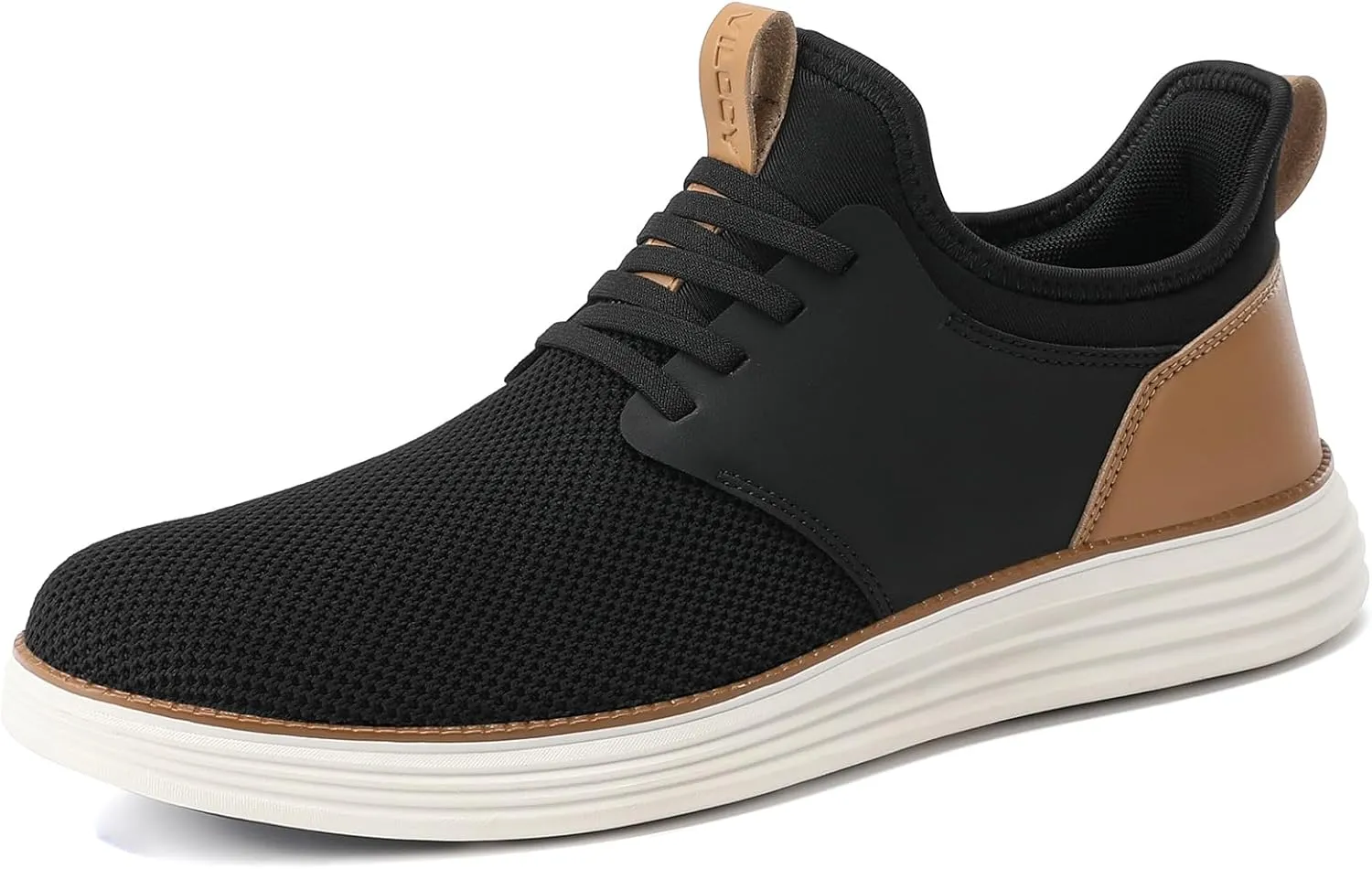 VILOCY Mens Slip On Casual Dress Shoes Hands Free Fashion Sneakers Mesh Tennis Walking Work Shoes Comfortable Breathable Lightweight Non Slip