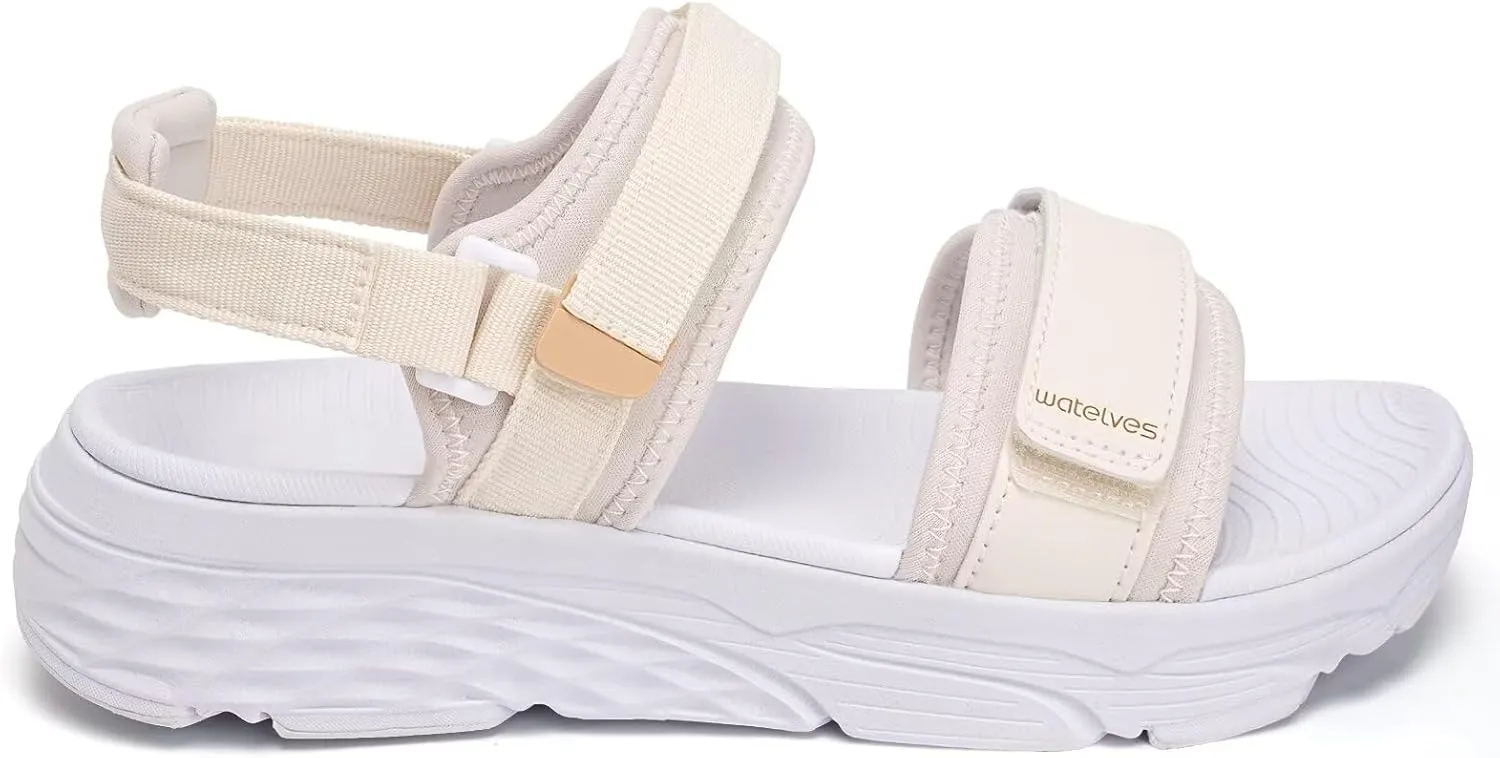 WateLves Womens-Sport-Sandals Outdoor Hiking Sandals with-Arch-Support Comfortable Webbing-Water-Athletic Beach-Sandals for Travel-Walking-Trekking-Camping