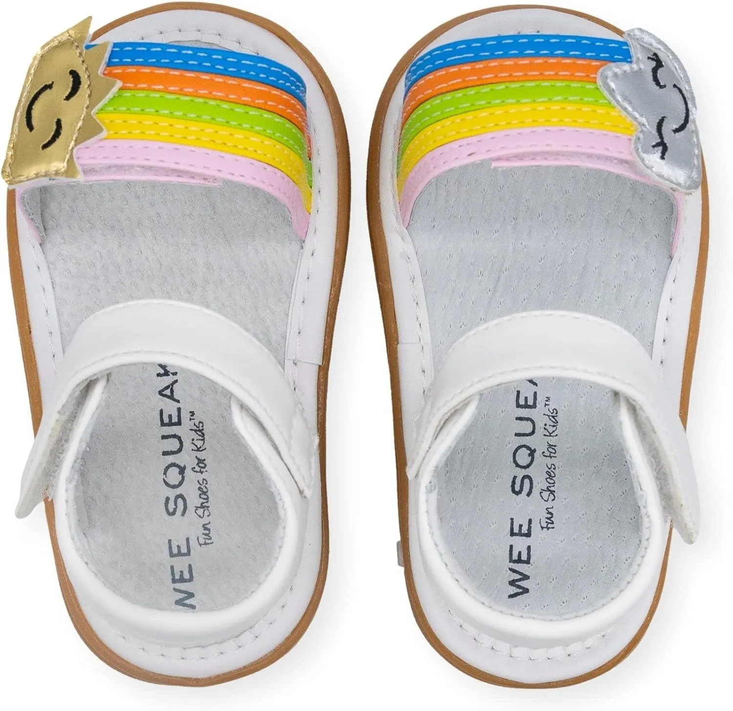 Wee Squeak Toddler Squeaky Sandals with Removable Squeaker in Fun Styles & Colors for Boys and Girls