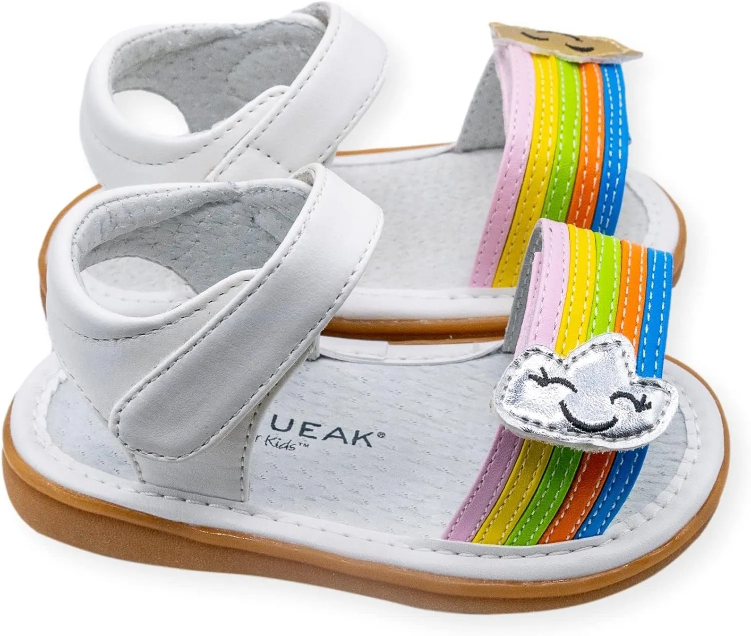 Wee Squeak Toddler Squeaky Sandals with Removable Squeaker in Fun Styles & Colors for Boys and Girls