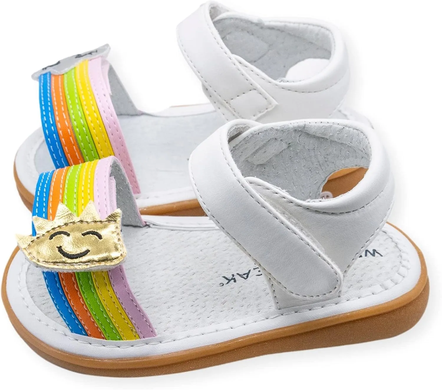 Wee Squeak Toddler Squeaky Sandals with Removable Squeaker in Fun Styles & Colors for Boys and Girls