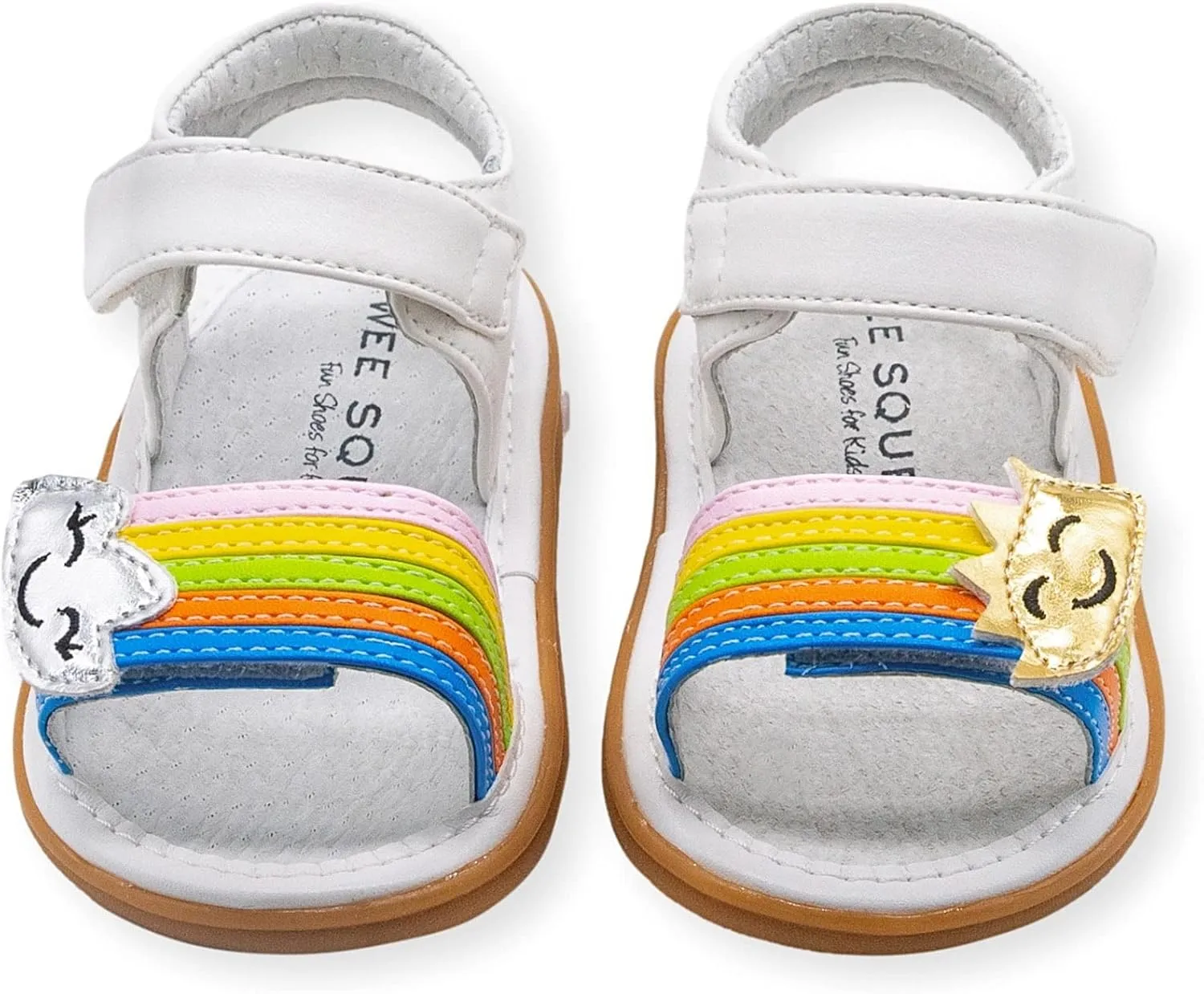 Wee Squeak Toddler Squeaky Sandals with Removable Squeaker in Fun Styles & Colors for Boys and Girls
