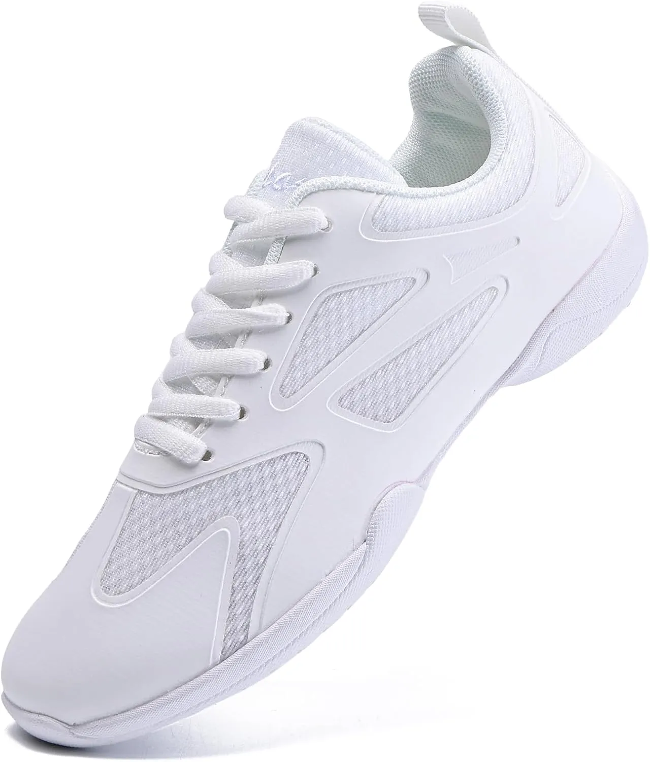 White Cheer Shoes for Girls Womens cheer shoes Youth girls Cheerleading shoes Competition Gear Dance Tennis Sports Training Athletic Comfortable Flats Breathable Soft kids cheer sneakers