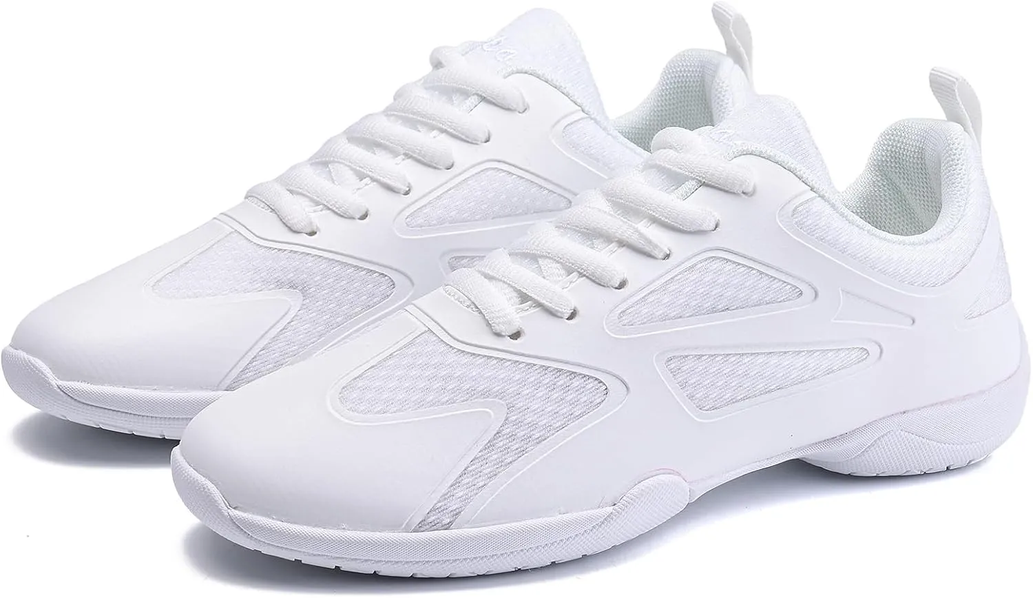 White Cheer Shoes for Girls Womens cheer shoes Youth girls Cheerleading shoes Competition Gear Dance Tennis Sports Training Athletic Comfortable Flats Breathable Soft kids cheer sneakers