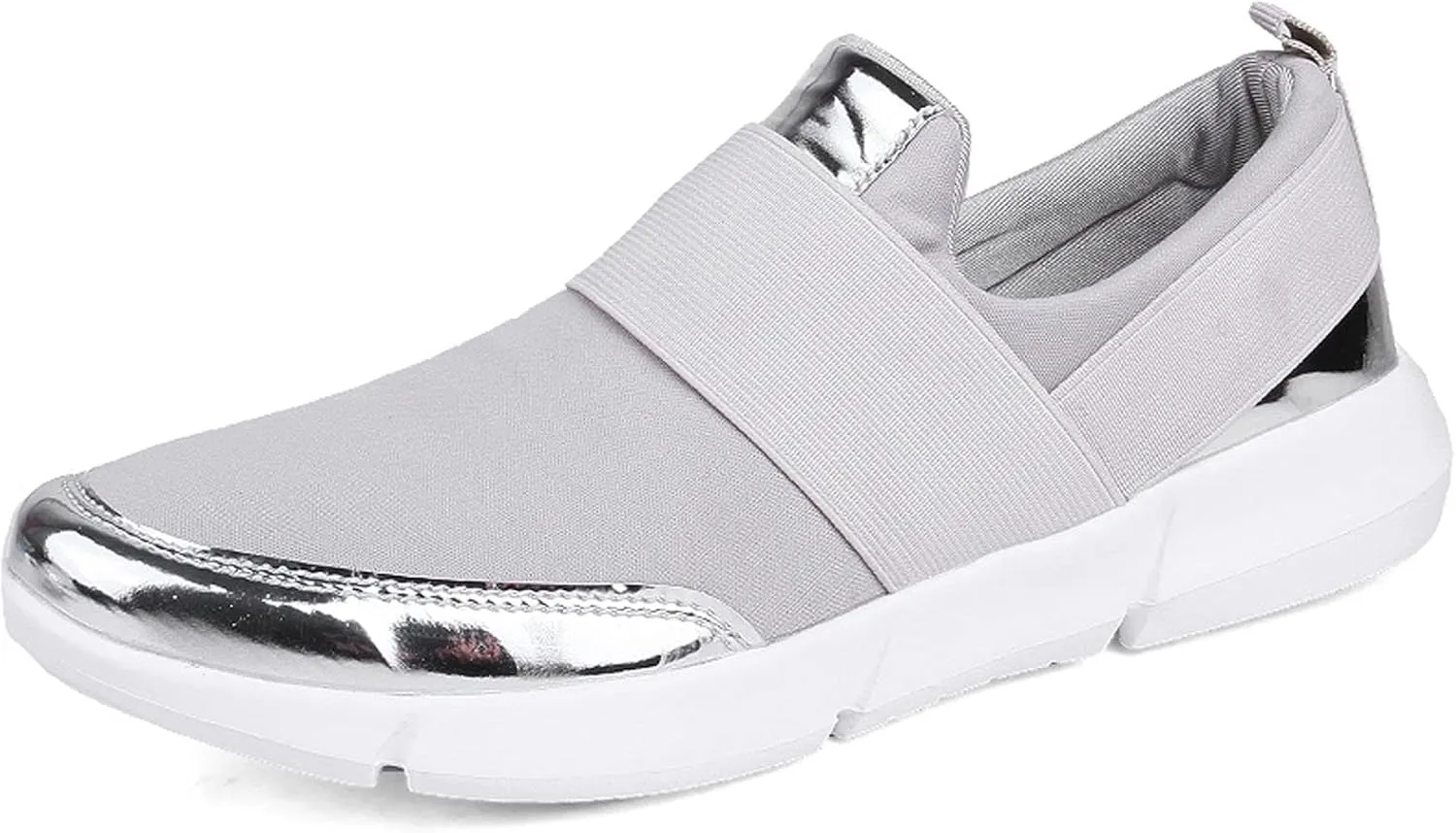 Women Casual Shoes Flats Lightweight Low Top Unlaced Mesh Fashion Sneakers Athletic Walking Shoes for Women Adult