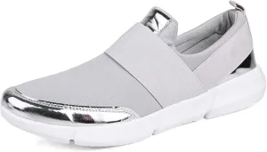 Women Casual Shoes Flats Lightweight Low Top Unlaced Mesh Fashion Sneakers Athletic Walking Shoes for Women Adult