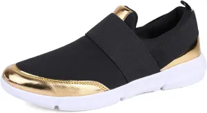 Women Casual Shoes Flats Lightweight Low Top Unlaced Mesh Fashion Sneakers Athletic Walking Shoes for Women Adult