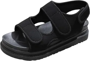 Women Sandals Fashionable New Pattern Simple Solid Color Thick Bottom Flat Bottom Sandals for Women Wide Width