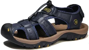 Women's Closed Toe Sport Hiking Sandals, Durable Comfort Lightweight Outdoor Athletic Adventure Sandals Wading Shoes, Men Casual Wide Width Beach Travel Barefoot Walking Sandal