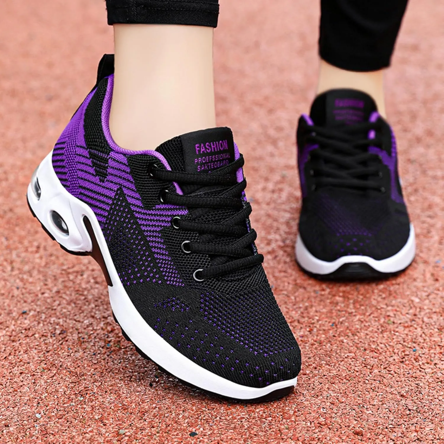 Women's Cushion Sneakers - Breathable, Non-Slip Walking Shoes with Shock-Absorbing Comfort, Lightweight for Running, Walking, and Everyday Use