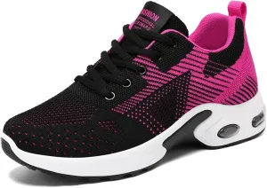Women's Cushion Sneakers - Breathable, Non-Slip Walking Shoes with Shock-Absorbing Comfort, Lightweight for Running, Walking, and Everyday Use