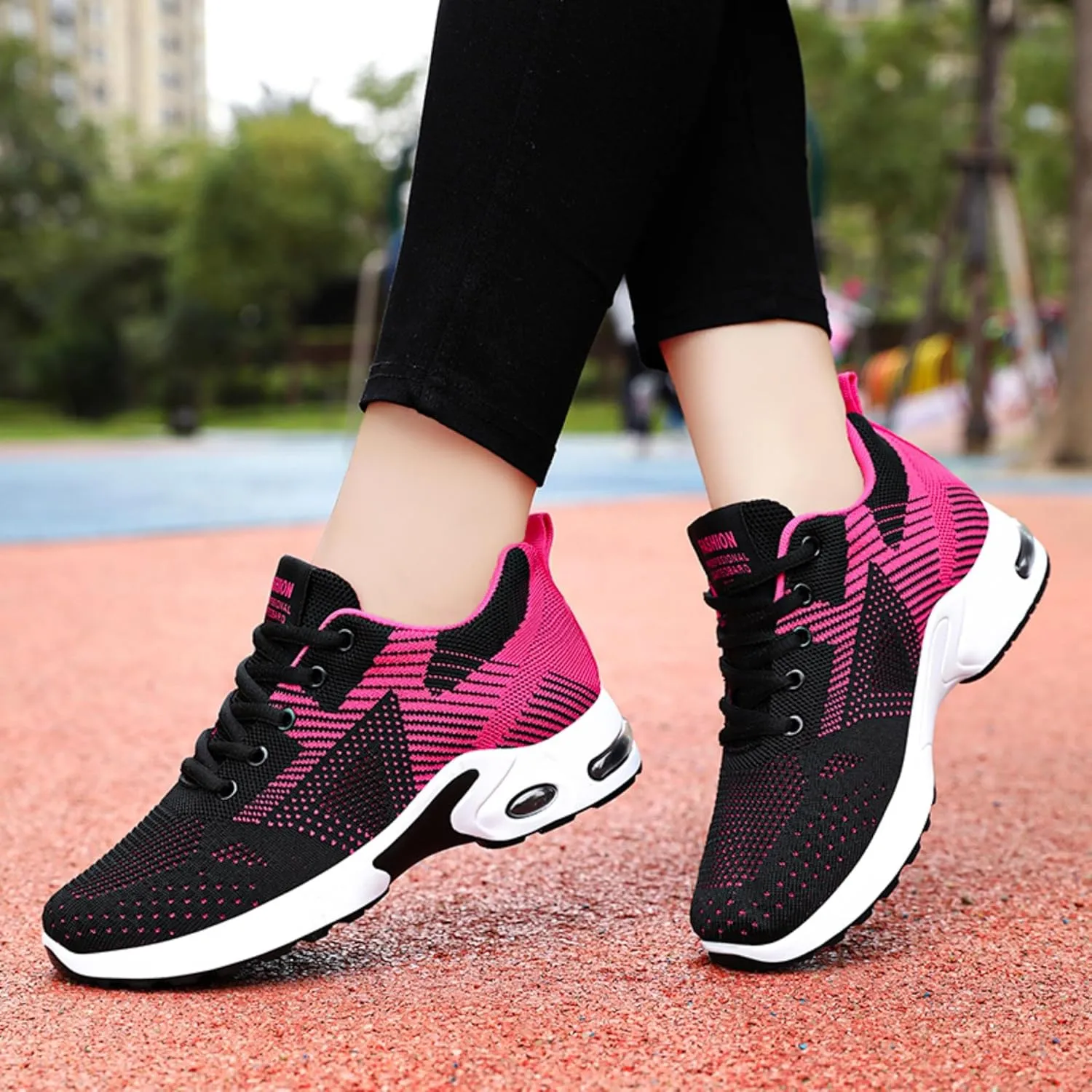 Women's Cushion Sneakers - Breathable, Non-Slip Walking Shoes with Shock-Absorbing Comfort, Lightweight for Running, Walking, and Everyday Use